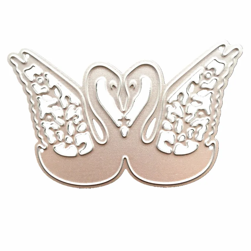  Steel Stencil Love Swan Cutting Dies Set For Wedding Love Photo Album Valentine Gift Wedding Invita - 32859871501