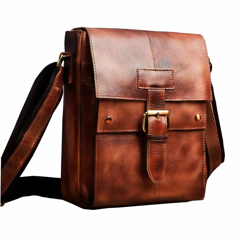 Модная качественная кожаная мужская повседневная сумка-мессенджер из воловьей кожи, дизайнерская сумка через плечо, школьная сумка для книг для мужчин 8571db - Цвет: bungundy