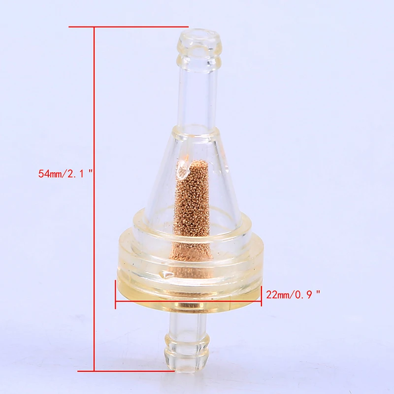 POSSBAY 1/" 6 мм встроенный прозрачный Мотоцикл масляный газовый топливный фильтр скутер бензиновый топливный фильтр для Suzuki Yamaha Honda cb 300 Harley