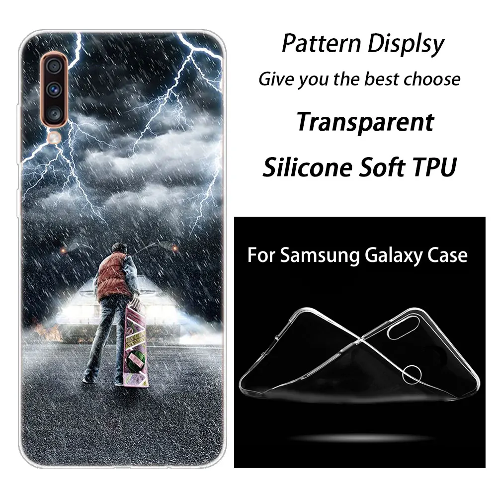 Back to the Future мягкий чехол для samsung Galaxy A90 A80 A70 A60 A50 A40 A30 A10 A20E A2CORE A9 A7 A8 A6 плюс A5 крышка