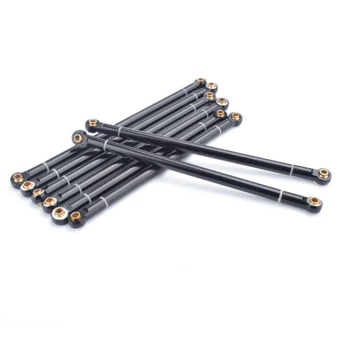 

1PCS Metal Linkage Pull Rod Front/Rear Pulling Steering Servo Link Rods Arm with M3 Ball Head for 1/10 SCX10 D90 RC Cars 80/90MM