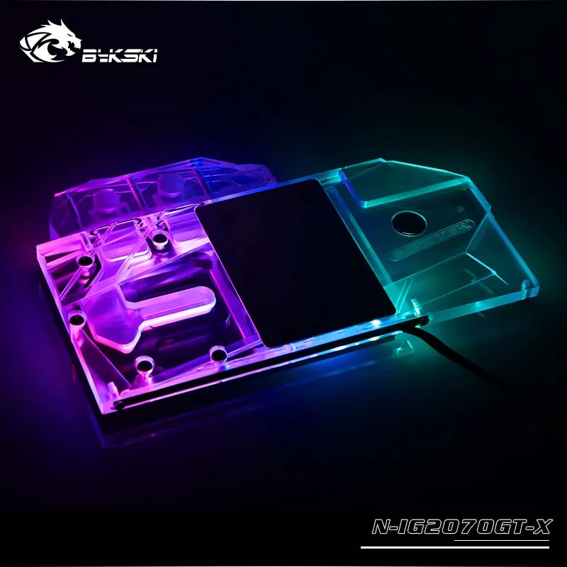 Bykski GPU водный блок для красочных GeForce RTX2070 игр GT полное покрытие Видеокарта кулер для воды