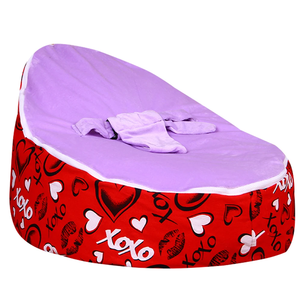 Levmoon Medium Red Lover Bean Bag Chair Kids Bed For Sleeping Portable Folding Child Seat Sofa Zac Without The Filler Levmoon Medium Red Lover Bean Bag Chair Kids Bed For Sleeping Portable Folding Child Seat Sofa Zac Without The Filler