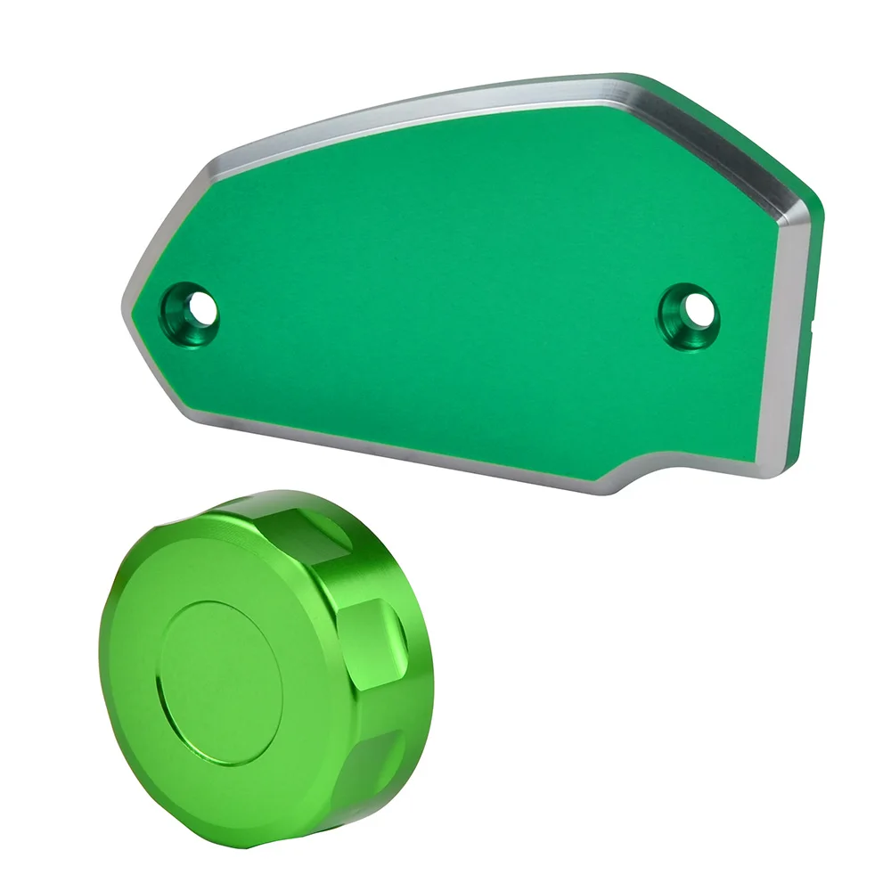 H2CNC Front Rear Brake Master Cylinder Reservoir Covers Caps Cases For KAWASAKI Ninja 400/R 2011-2018 Z650 2017-2018 VERSYS1000 2015-2018