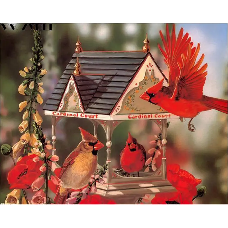 Cardinal Diamond Painting Crystal Painting And Diamond Painting 3d