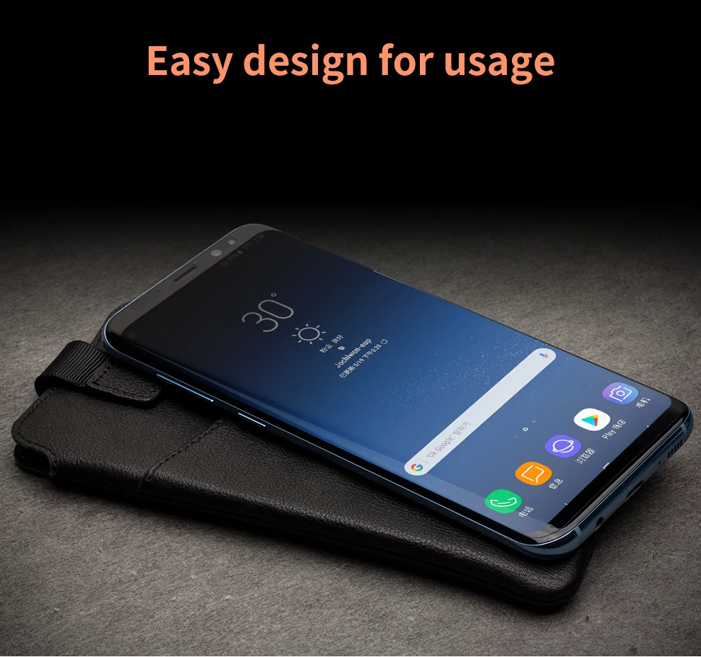 Кожаный чехол QIALINO для samsung Galaxy S8 Plus, роскошный чехол из натуральной кожи для samsung S8+ кошелек, чехол с отделением для карт