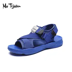 Большие дети с открытым носком пляжные сандалии Летняя модная водонепроницаемая обувь Размеры 30-39 MT063