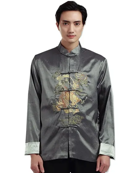 Shanghai Story chinese men's Jacket chinese traditional clothing dragon Kungfu shirt traditional Chinese Style Top Man