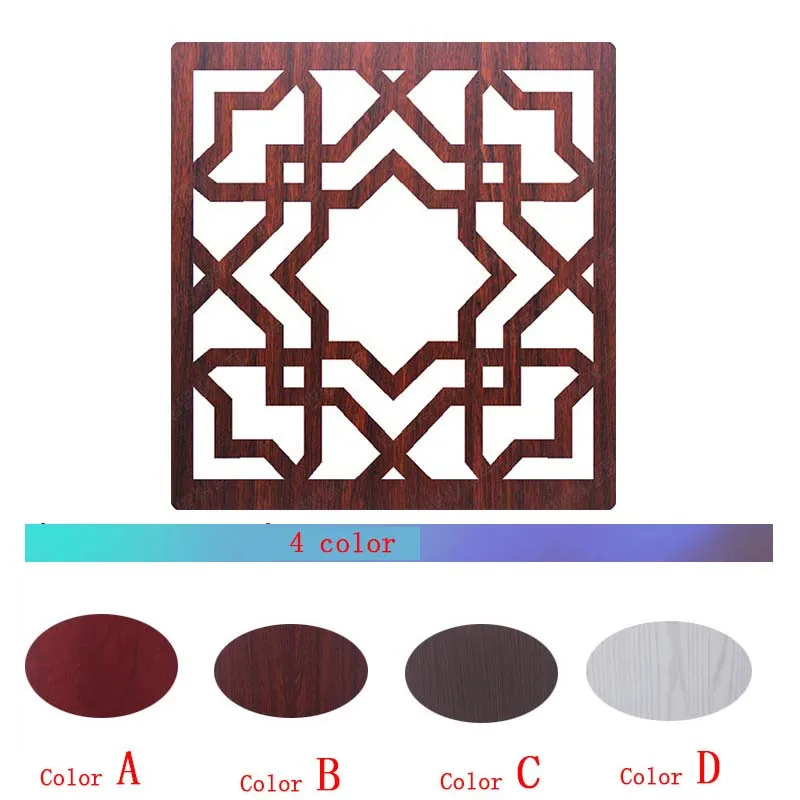 Европейский стиль деревянный экран перегородки полые Висячие простые Висячие резные офисные украшения отдельная комната 29X29 см - Цвет: 21