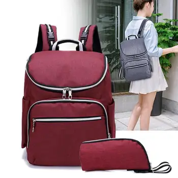 

Women Mummy Backpacks Zipper Large Capacity Travel Purse Shoulder Handbags Generous Smple Fashion Breakthrough Convenient Carry