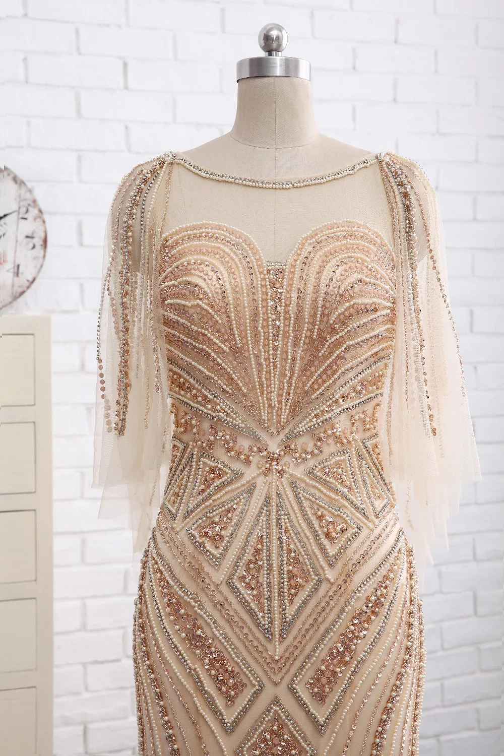 Elegant-New-Long-Evening-Dress-High-Neck-Off-the-Shoulde-Floor-Length-Ball-Gown-Lace-Formal (2)