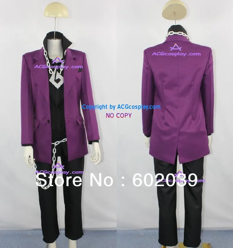 

Phoenix Wright Ace Attorney Klavier Gavin Cosplay Costume suit include chain props