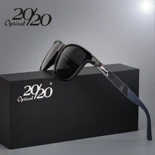 20/20 Марка Классические Поляризованные солнцезащитные очки Мужчины Квадратные Очки в Черной Рамке Мужские Солнцезащитные Очки для мужчин Oculos