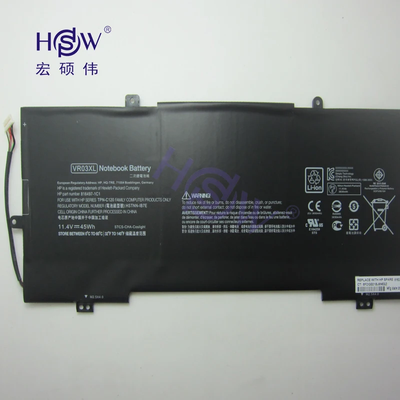 HSW Новая батарея для ноутбука VR03XL батареи HSTNN IB7E TPN C120 HP Pavilion 13 D ENVY ноутбука|battery for