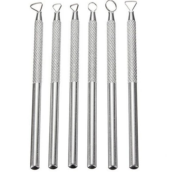 

6pcs DIY Aluminum Clay Sculpting Set Wax Carving Pottery Tools Carving Sculpture Sharper Polymer Modeling Clay Tools