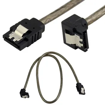 

50cm 7 Pin Female To Jack F/F Angled Serial SATA ATA DATA Adapter Cable Cord