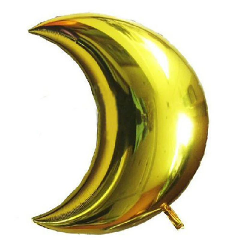 

1PC 10/18/36 inch Moon Balloon Large Aluminum Foil Ballon Gold Balls Baby Shower Party Decoration Happy Birthday Party Supplies