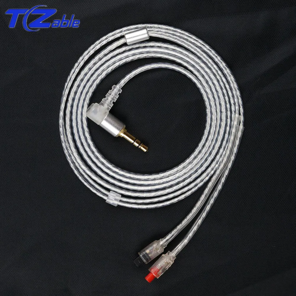 Кабель для ремонта наушников DIY для MMCX se535 se846 для im50 im70 im01 im02 im03 один Кристалл Медь Hifi наушники обновление провода