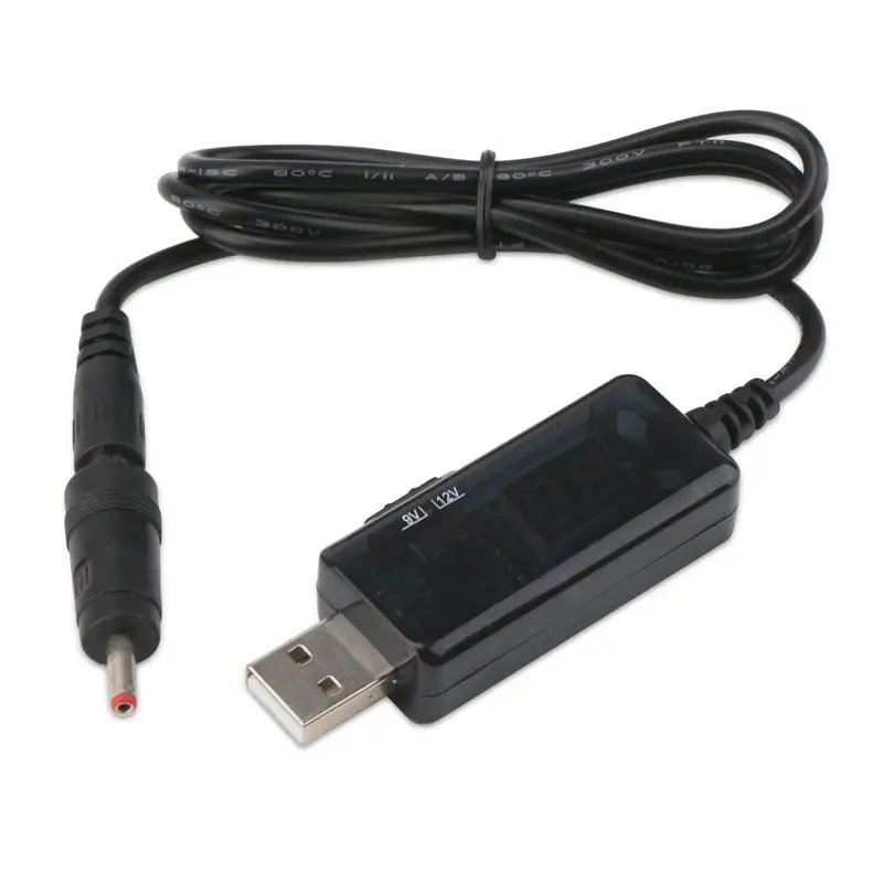 USB Boost Cable 5V Шаг до 9V 12V Регулируемый преобразователь напряжения 1A повышающий вольт трансформатор DC регулятор мощности с переключателем a