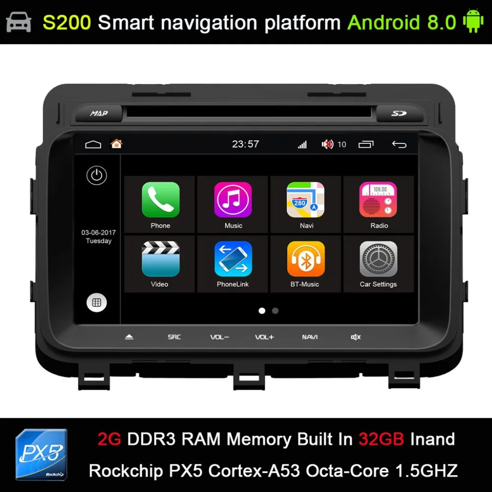 

Android 8.0 system PX5 Octa 8-Core CPU 2G Ram 32GB Rom Car DVD Radio GPS Navigation for Kia OPTIMA K5 2014 2015