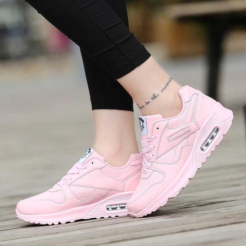 

Women shoes 2019 fashion pu leather spring female shoes outdoor walking shoes woman flats Lace Up women sneakers tenis feminino