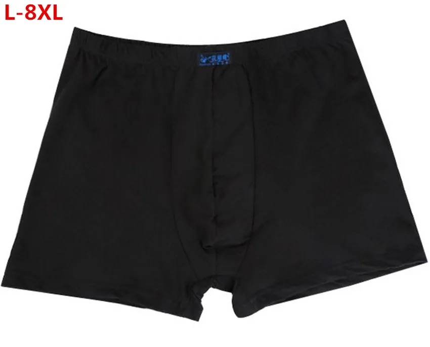 

L-8XL!Big Mens Plus Size Underwear Pure Cotton Comfortable Male Panties Cotton Boxers High Waist Breathable (1-5PCS For Choose)