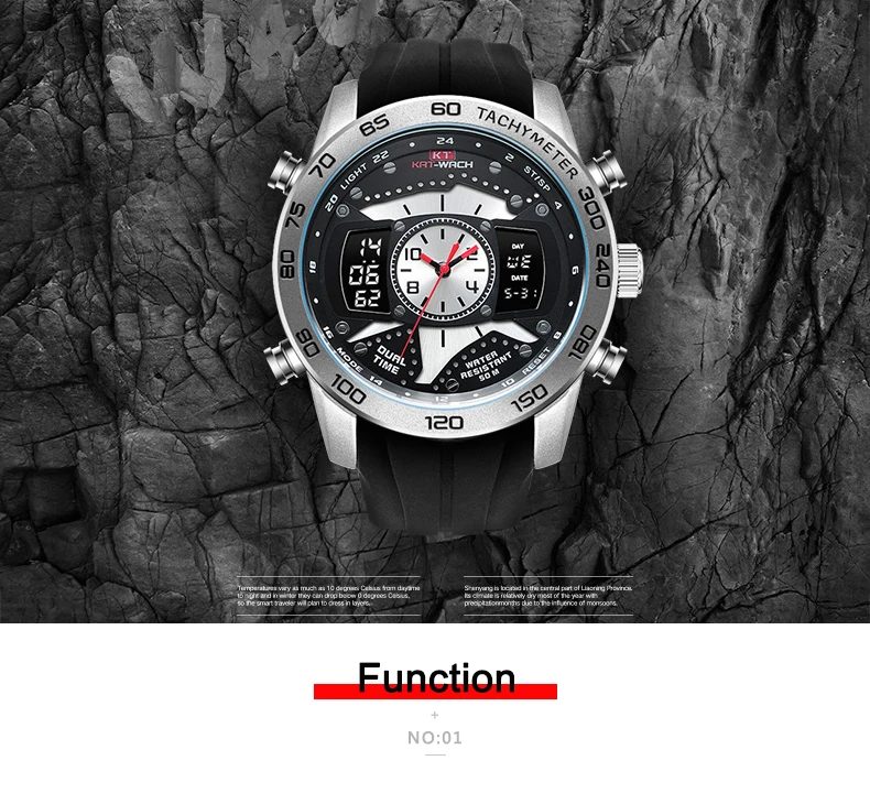 Новые Брендовые мужские часы, светодиодный дисплей, роскошные спортивные часы, цифровые военные мужские кварцевые наручные часы, водонепроницаемые мужские часы