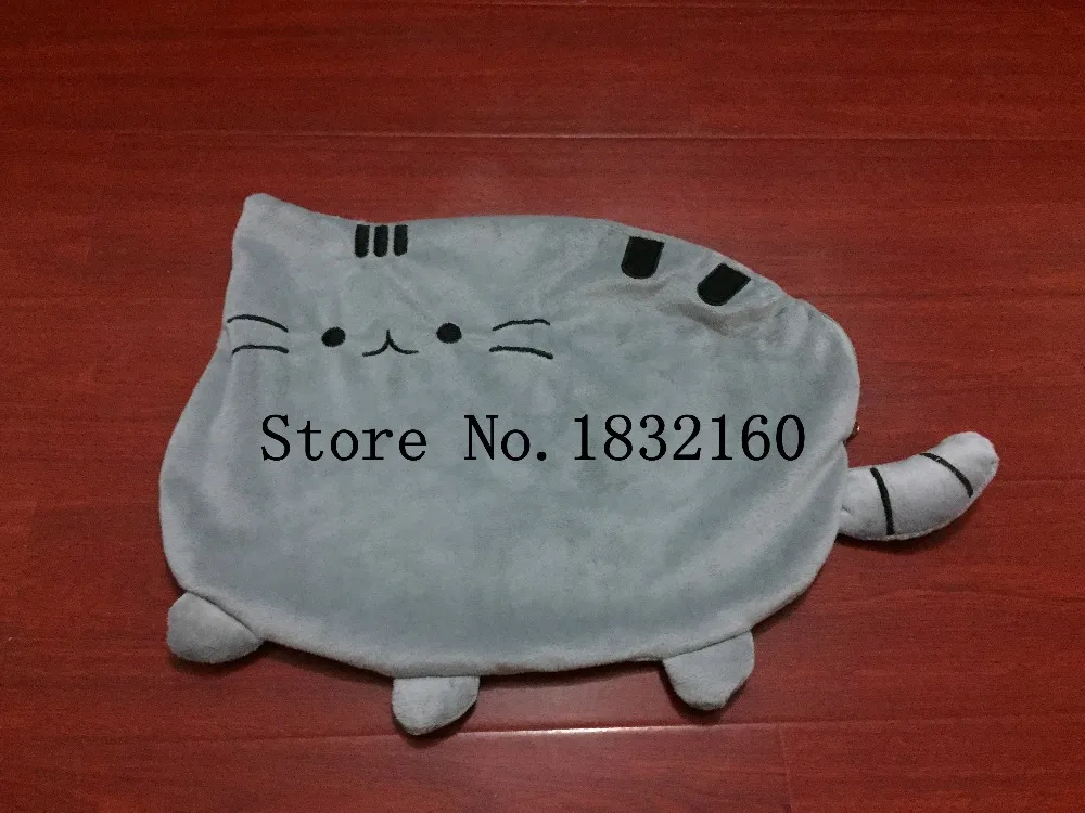 40*30 cm Kawaii gato almohada con cremallera sólo la piel sin PP de algodón galletas muñeca Animal de la felpa Juguetes funda de cojín de Peluche regalo