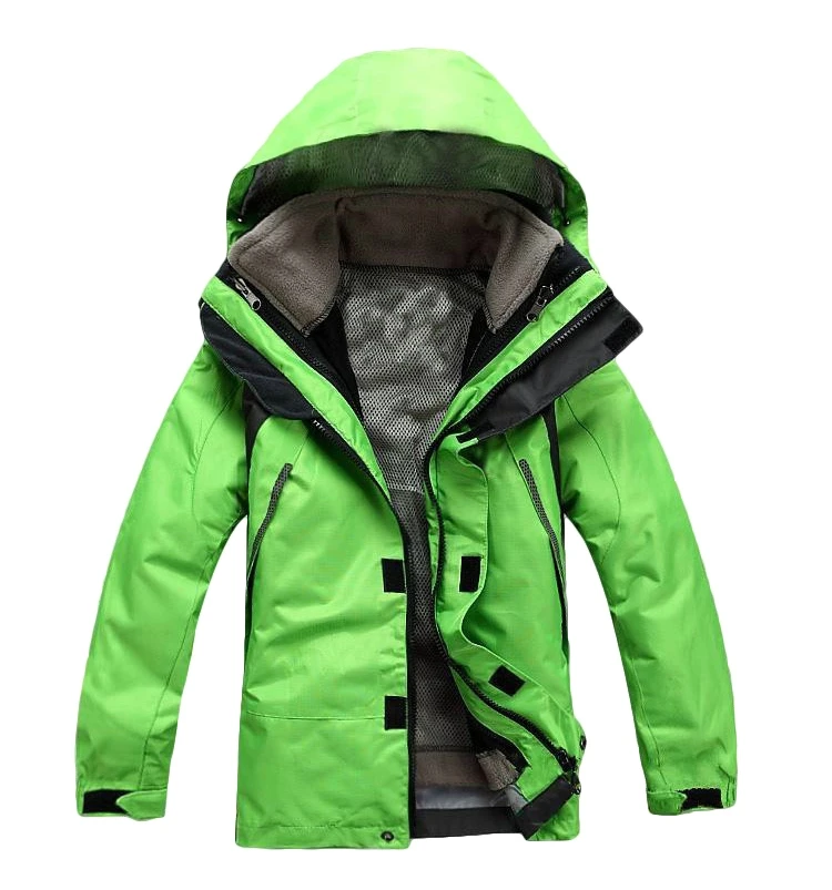 Зимняя спортивная куртка для мальчиков и девочек, водонепроницаемая, ветрозащитная, дышащая, теплая, съемная, из двух предметов, лыжный костюм