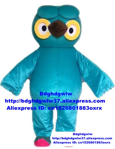 Blue Owl Owlet Mascot Costume Adult Cartoon Character Outfit Suit Company Activity Restaurant Inn zx238 | Тематическая одежда и