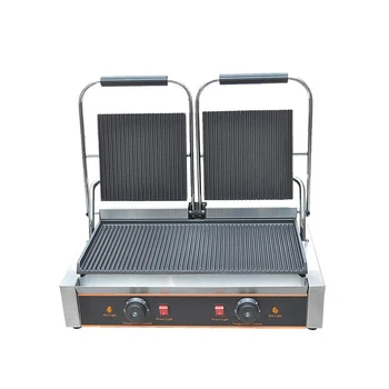 

110/220V 3600W Commercial Electric Contact Griddle Grill Press Plate Steak Machine Sandwich Panini Grill Meat EU/AU/UK/US Plug