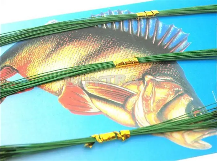 equipamento de pesca iscas linha verde líder