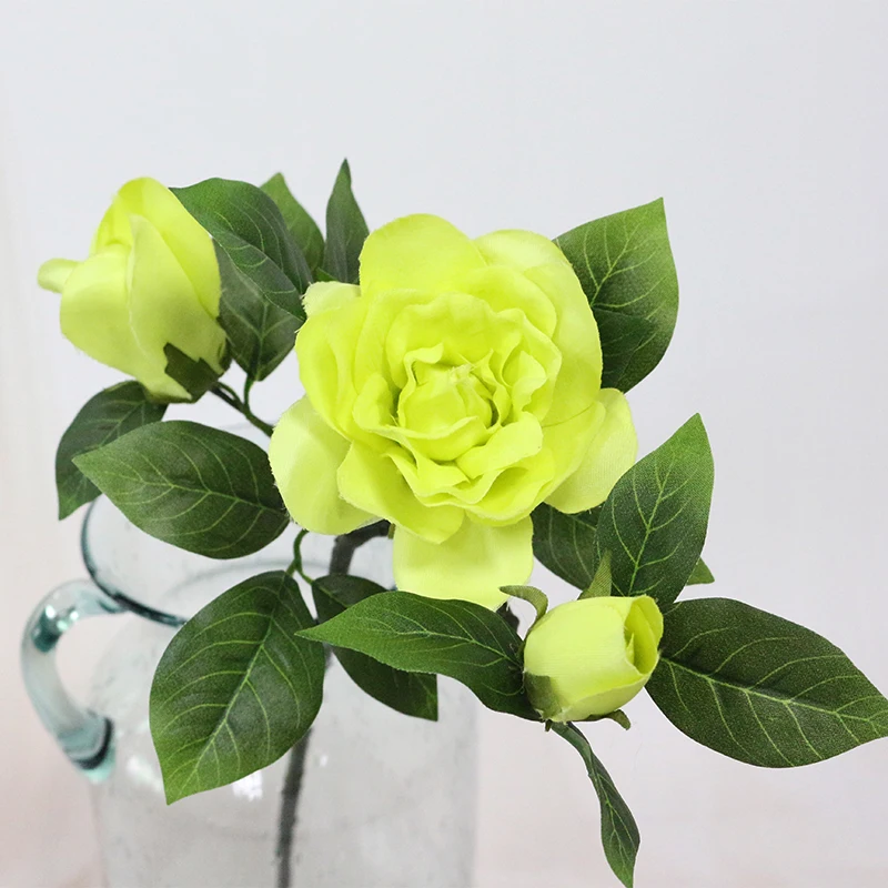JAROWN Home Flowers Decoration Gardenia Camellia Simulation Flower Wholesale Artificial Flowers Wedding Home Decoration Home (19)