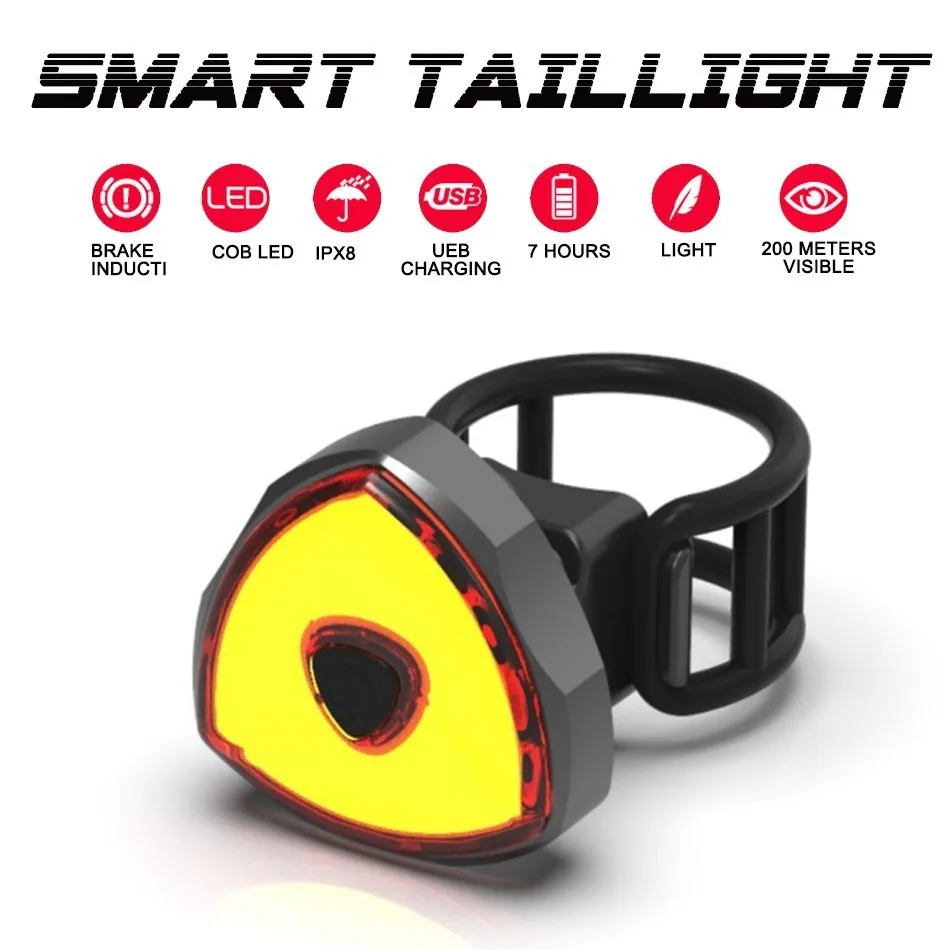 Top WorthWhile Smart Bike Rear Light LED COB Brake Sensing Taillight Cycling Flashlight for Bicycle Accessories USB Rechargeable 3 Top WorthWhile Smart Bike Rear Light LED COB Brake Sensing Taillight Cycling Flashlight for Bicycle Accessories USB Rechargeable 3