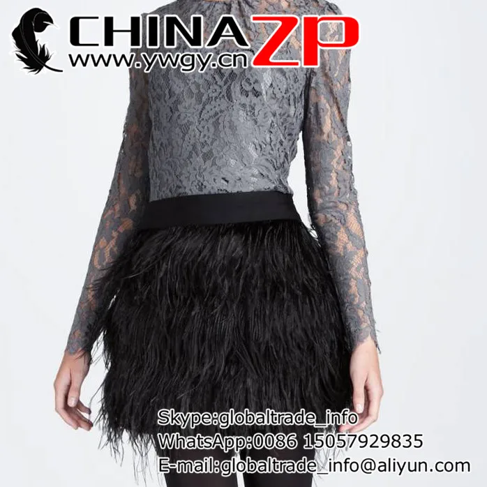 

Free Shipping via Express 50yards/lot CHINAZP Wholesale Dyed Black Ostrich Feather Trimming For Carnvial Showing Dress