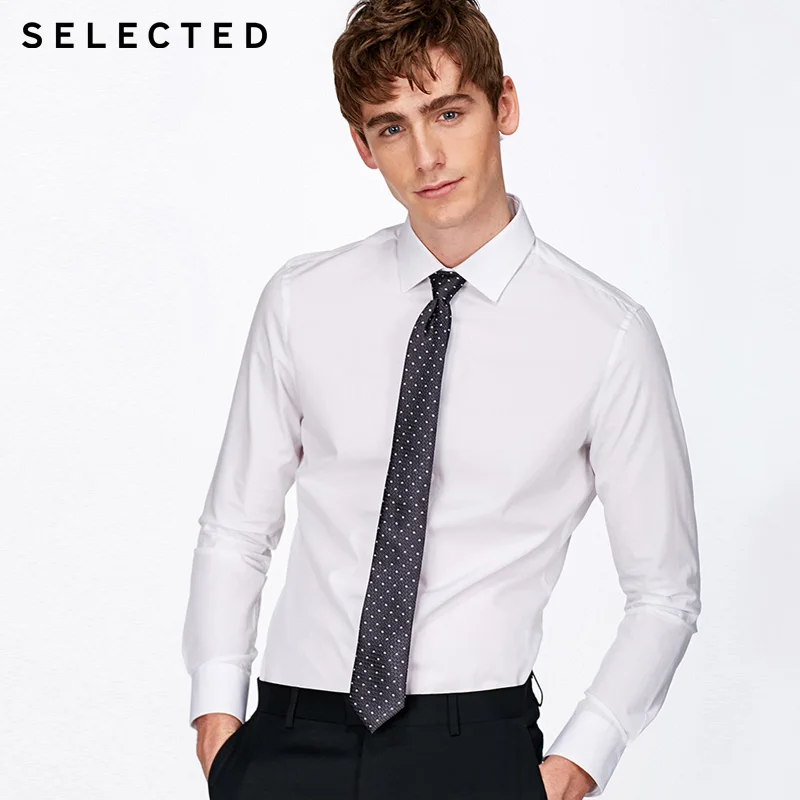 اختيار 2019 الربيع الخريف الرجال قميص القطن منتظم صالح طويلة الأكمام قميص قمصان رسمية للرجال | 418205508