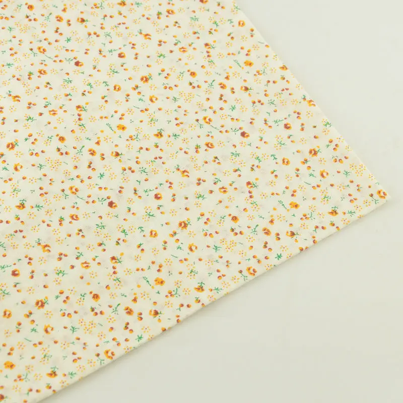 

Small Cuted Flowers Design 100% Cotton Fabrics Tissue Patchwork Fabric Fat Quarter Sewing Cloth Tecido Tilda Crafts Dolls Telas