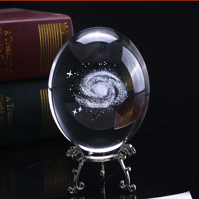 3d Solar System Crystal Ball Planets Glass Ball Laser