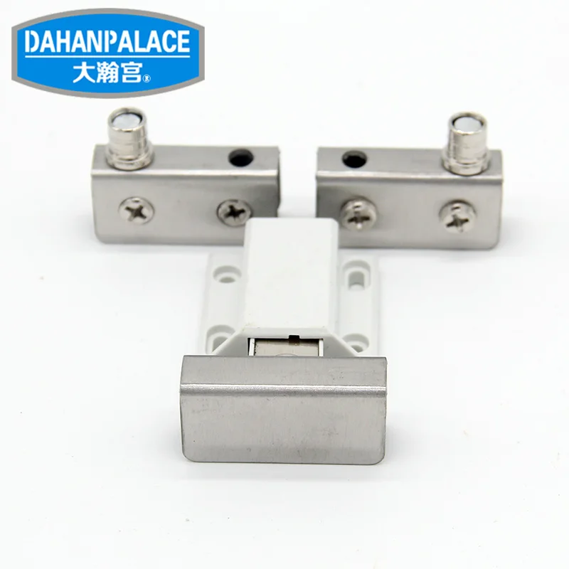 Stainless Steel Glass Door Hinges Single Catch On The Glass 4