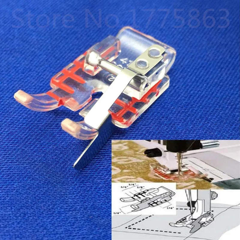 

Clear 1/4 inch Piecing Foot for Viking Husqvarna Sewing Machine Presser Foot #4129274-45 7YJ193