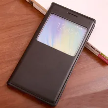 Чехол-раскладушка кожаный чехол с окошком для экрана чехол для телефона для samsung Galaxy A3 3 samsung A3 GalaxyA3 SM A300 A300F A300H SM-A300 SM-A300F