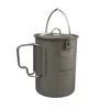 Jolmo Lander Titanium Pot with Bail Handle Outdoor Ultralight Folding Pot 900ml 1