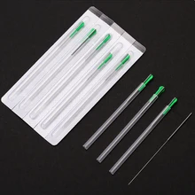 1000 шт. Одноразовые Иглы для аккупунктуры игла одноразовая Стерильная Акупунктура игла с трубкой одна игла с одной направляющей трубкой