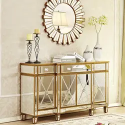 Simmer зеркало и гламур золото консольный ящик/сбоку мебель/гостиная хранения
