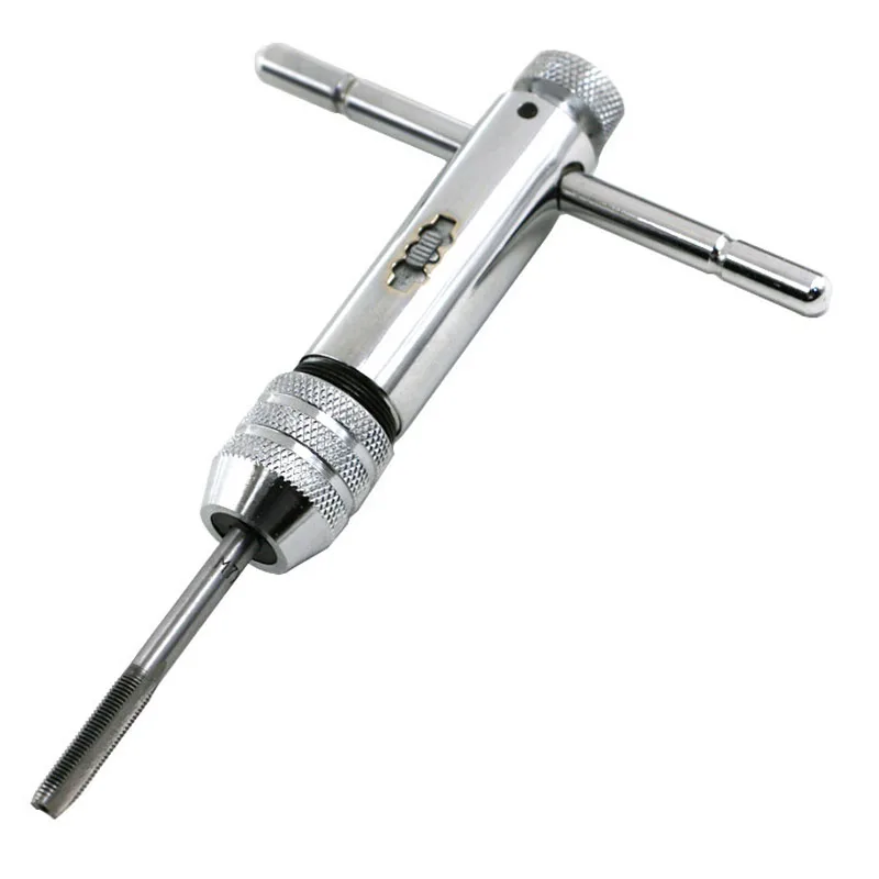 M5 M12 Adjustable T Handle Ratchet Tap Wrench Machine Screw Thread