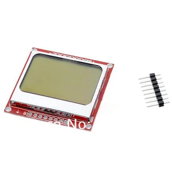 

25pcs/lot 5110 LCD display Black on White Background 84x48 Display for 8 Bit AVR/PIC Projects high quality