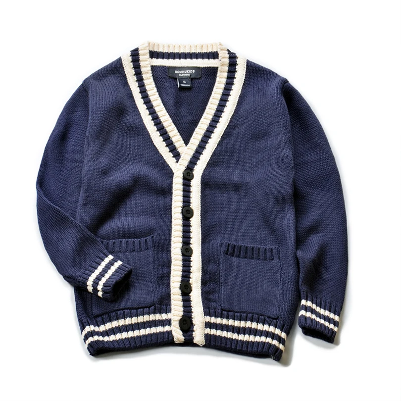 

new sweater 2018 new autumn long sleeve solid baby boy cardigan single breasted casual children boys knitted sweater boy jackets
