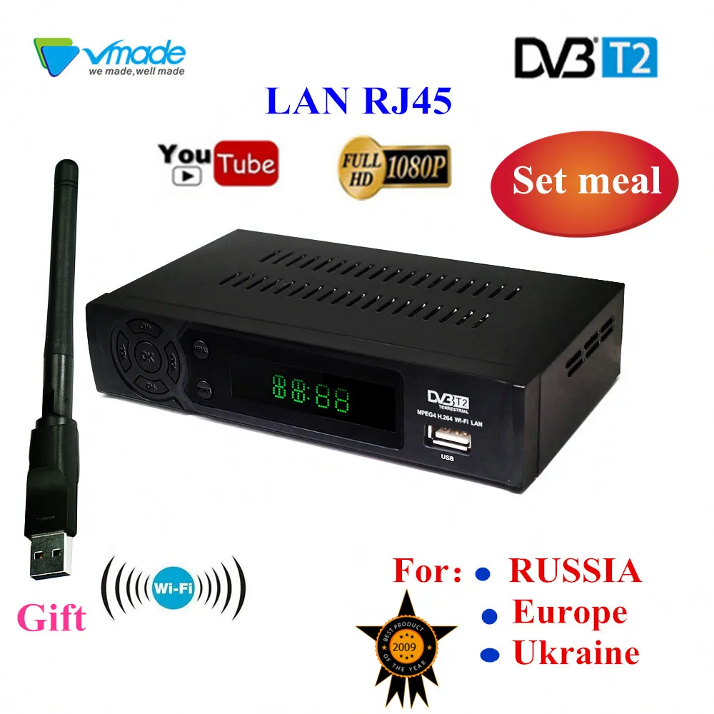  Hd Video Audio Tv Box DVB-T2 Ricevitore di Segnale Digitale Set-Top Box Tv Digitale Terrestre Ricev