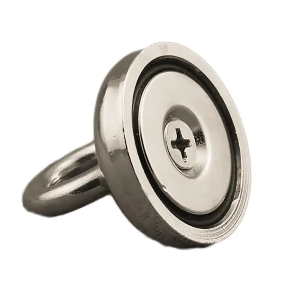 

68KG/37/29/25/14 Silver KNdFeB Magnetic Hook Rings Magnet Metal Durable Treasure Hunting Fishing Strong Magnetic Sucker Detector