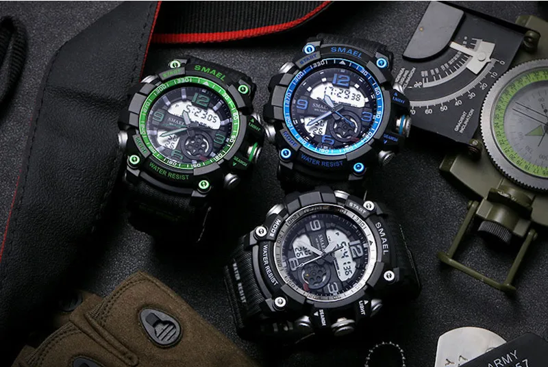 SMAEL marki Mężczyźni Sport Watch LED cyfrowy wodoodporny casual Shock mężczyzna zegary Relogios męskie prezent Military Zegarki na rękę tanie i dobre opinie Quartz Wristwatches Complete Calendar Shock Resistant Rattrapante Stop Watch LED display Auto Date Water Resistant Chronograph Back Light Multiple Time Zone Alarm Perpetual Calendar SMAEL marki Mężczyźni Sport Watch LED cyfrowy wodoodporny casual Shock mężczyzna zegary Relogios męskie prezent Military Zegarki na rękę tanie i dobre opinie Quartz Wristwatches Complete Calendar Shock Resistant Rattrapante Stop Watch LED display Auto Date Water Resistant Chronograph Back Light Multiple Time Zone Alarm Perpetual Calendar